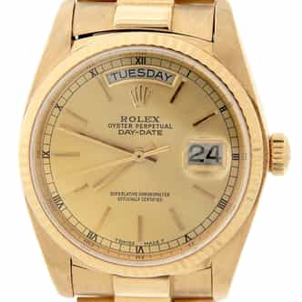 Mens Rolex 18K Gold Day-Date President Watch Ref. 18038 (SKU 8198863AMT)