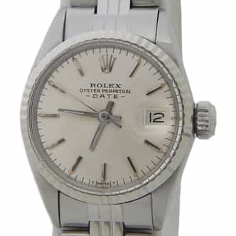 Ladies Rolex Stainless Steel Date 6517 Watch Silver Dial (SKU 1317606AMT)