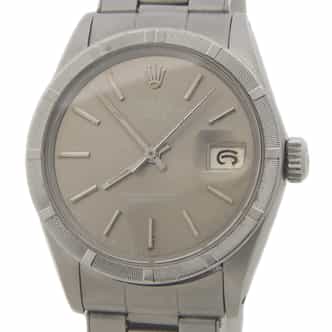 Mens Rolex Stainless Steel Date Watch 1501 with Slate Gray Dial (SKU 3110534AMT)