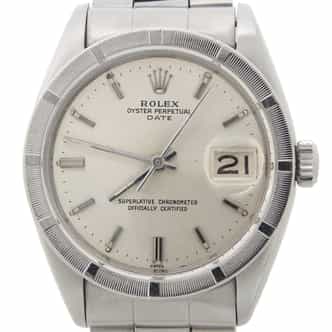 Mens Rolex Stainless Steel Date Watch Ref 1501 with Silver Dial (SKU 718547FAMT)