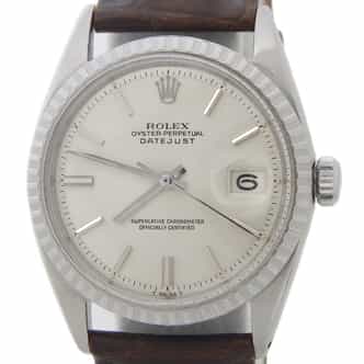 Mens Vintage Rolex Stainless Steel Datejust Silver Ref. 1603 (SKU 965023AMT)