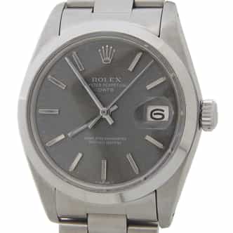 Mens Rolex Stainless Steel 1500 Date Watch with Slate Gray Mosaic Dial (SKU 5378264AMT)
