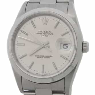 Mens Rolex Stainless Steel Date Watch Silver Dial 15200 (SKU W654940AMT)