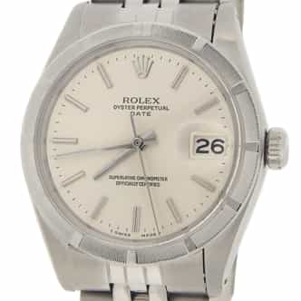 Mens Rolex Stainless Steel Date Watch with Silver Dial 1501 (SKU 1501FPAMT)