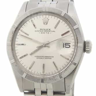 Mens Rolex Stainless Steel Date Watch with Silver Dial 1501 (SKU 1501FPJAMT)