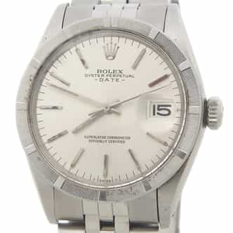 Mens Rolex Stainless Steel Date Watch with Silver Dial 1501 (SKU 1501FPJAMT)
