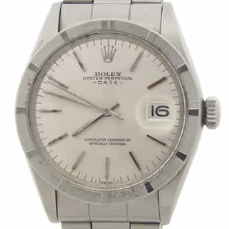 Mens Rolex Stainless Steel Date Model 1501 with Silver Dial (SKU 1501FPOAMT)