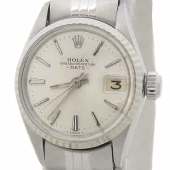 Ladies Rolex Stainless Steel Date 6517 Watch Silver Dial (SKU 1752094AMT)