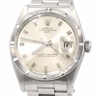 Mens Rolex Stainless Steel Date Watch with Silver Dial 1501 (SKU 1156890AMT)