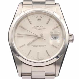 Mens Rolex Stainless Steel Date Watch Silver Dial 15200 (SKU K242135AMT)