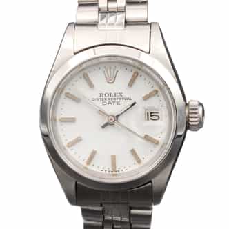 Ladies Rolex Stainless Steel Date 6916 Watch White Dial  (SKU 2878845JFAMT)