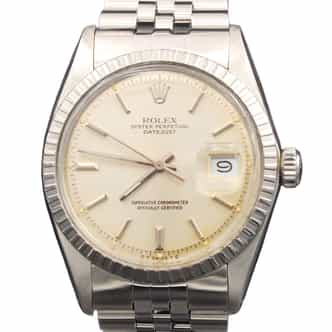 Mens Rolex Stainless Steel Datejust Watch with Silver Dial 1603 (SKU 3690049AJAMT)
