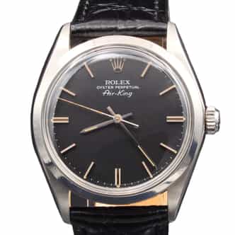 Mens Rolex Stainless Steel 5500 Air-King Watch Black Dial (SKU 5233148BLAMT)