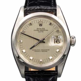 Mens Vintage Rolex Stainless Steel Date Watch Model Ref. 1500 (SKU 1227947BLAMT)