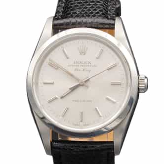 Mens Rolex Stainless Steel Air-King Watch 14000 Silver Dial (SKU W461829BLAMT)