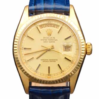 Mens Rolex 18K Gold Day-Date 1803 Watch Gold Champagne Dial (SKU 2120765BEAMT)