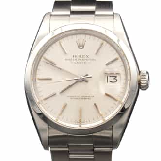Mens Rolex Stainless Steel Date Watch Silver Dial 1500 (SKU 2770593AMT)