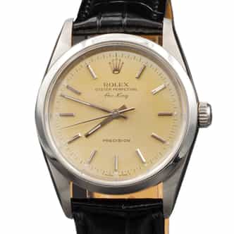 Mens Rolex Stainless Steel Air-King Ref. 14000 Watch Silver Dial (SKU X525033BLAMT)