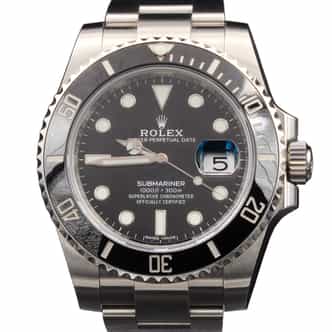 Mens Rolex Stainless Steel Submariner Watch Ref. 116610 Black Ceramic (SKU N3835616AMT)