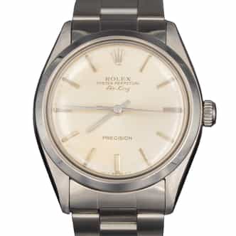 Mens Rolex Stainless Steel Air-King Watch Silver Dial 5500 (SKU 9553822AMT)