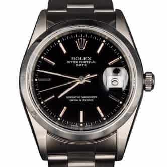 Mens Rolex Stainless Steel Date Watch Black Dial 15200 (SKU K182160BLAMT)