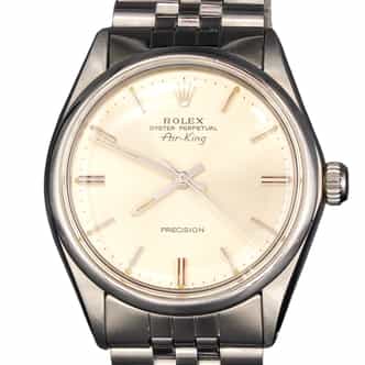Mens Rolex Stainless Steel Air-King Watch Silver Dial 5500 (SKU 3552745AMT)