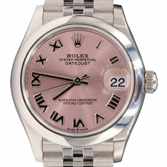 Mid-Size Rolex Datejust SS Watch with Jubilee Band Salmon Dial 278240 (SKU Y93649T4AMT)