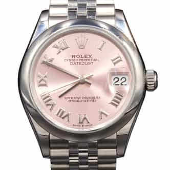 Mid-Size Rolex Datejust SS Watch with Jubilee Band Salmon Dial 278240 (SKU Y93649T4AMT)