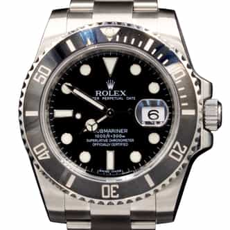 Mens Rolex Stainless Steel Submariner Watch Ref. 116610 Black Dial Ceramic Bezel (SKU 35Z839K7AMT)