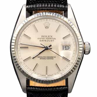 Mens Rolex Stainless Steel Datejust 16014 Watch with Silver Dial (SKU 5820178BLAMT)