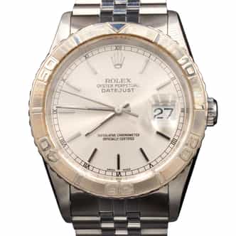 Mens Rolex Stainless Steel Datejust Turn-O-Graph Watch Silver Dial 16264 (SKU K632522AMT)