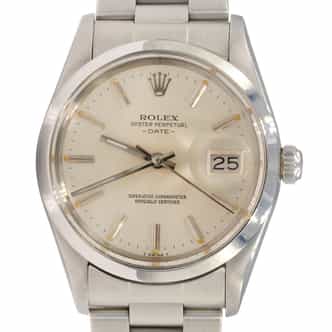Mens Rolex Stainless Steel Date Watch Silver Dial 15000 (SKU 7025611AMT)