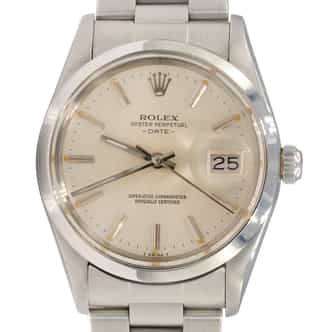 Mens Rolex Stainless Steel Date Watch Silver Dial 15000 (SKU 7025611AMT)