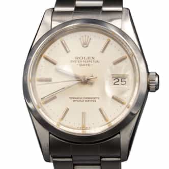 Mens Rolex Stainless Steel Date Watch Silver Dial 15000 (SKU 7025611AMT)