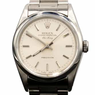 Mens Rolex Stainless Steel Air-King Watch 14000 Silver Dial (SKU E894586FPAMT)
