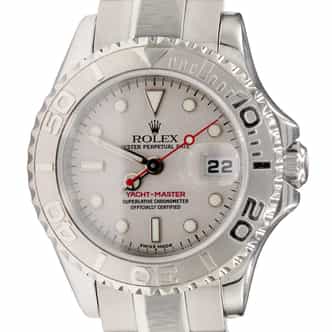 Ladies Rolex Stainless Steel & Platinum Yacht-Master Watch 169622 (SKU K897313AMT)