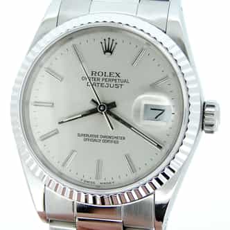 Mens Rolex Stainless Steel Datejust Silver  16234 (SKU R593123MT)