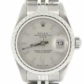 Ladies Rolex Stainless Steel Date Silver  79240 (SKU Y938732NMT)
