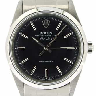 Mens Rolex Stainless Steel Air-King Black  14000 (SKU U630206NOYSCMT)