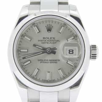 Ladies Rolex Stainless Steel Datejust Silver 179160 (SKU G596182AMT)