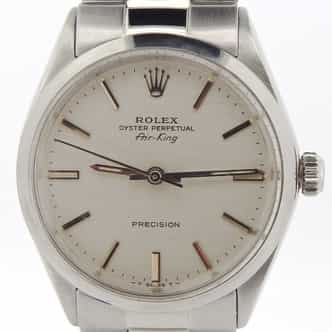 Mens Rolex Stainless Steel Air-King Silver  5500 (SKU 2615844NOYSCMT)