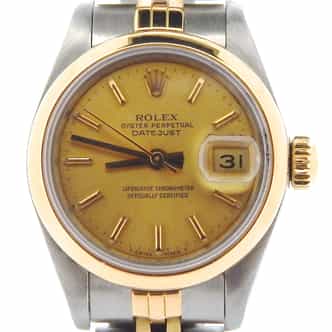Ladies Rolex Two-Tone 18K/SS Datejust Champagne  69163 (SKU 9682136NMT)