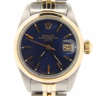Ladies Rolex Two-Tone Date Blue (SKU 7358457NMT)