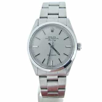 Mens Rolex Stainless Steel Air-King Silver  5500 (SKU 5500AKSVRCMT)