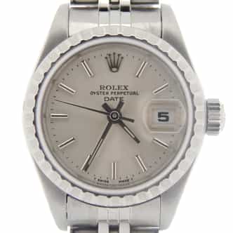 Ladies Rolex Stainless Steel Date Silver  69240 (SKU R906699MT)