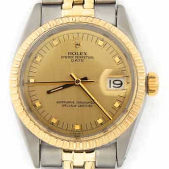 Mens Rolex Two-Tone 14K/SS Date Champagne  1505 (SKU 1756769MT)