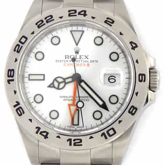 Mens Rolex Stainless Steel Explorer II 42mm White  216570 (SKU 216570E2NMT)
