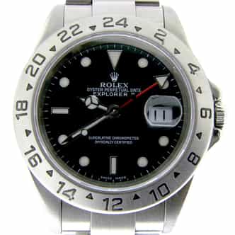 Mens Rolex Stainless Steel Explorer II Black  16570 (SKU K958553NMT)