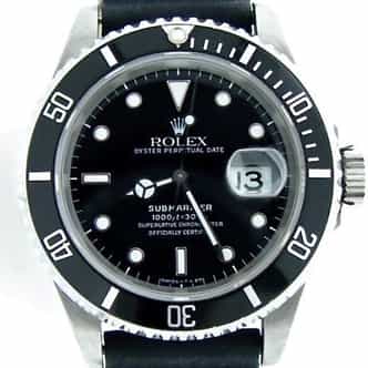 Mens Rolex Stainless Steel Submariner Black  16610 (SKU ESU93211MT)