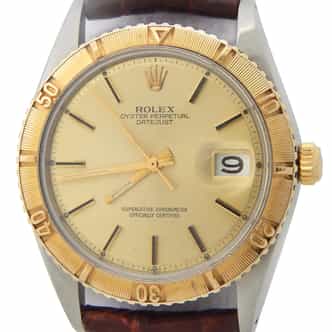 Vintage Mens Rolex Two-Tone Datejust Turn-O-Graph Watch 1625 (SKU 2689955AMT)